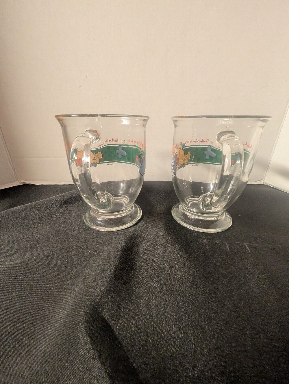 VINTAGE Disney Winnie the Pooh Cup Mug Pitcher Anchor Hocking Set Lot Bundle - Picture 6 of 16